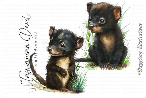 Download Watercolor Tasmanian Devil Australia - Devil Collection