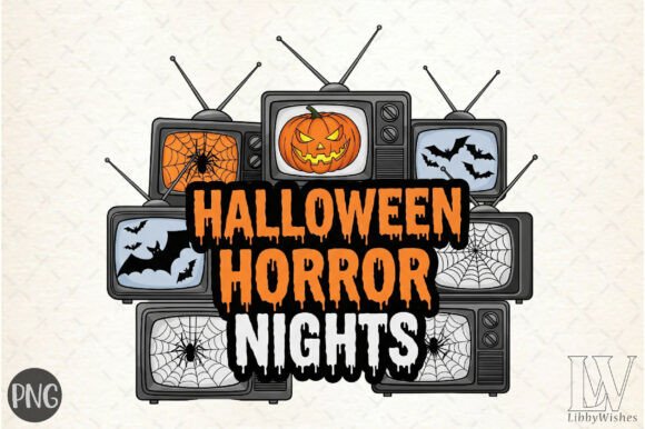 Download Halloween Horror Nights Vintage PNG - Horror Collection