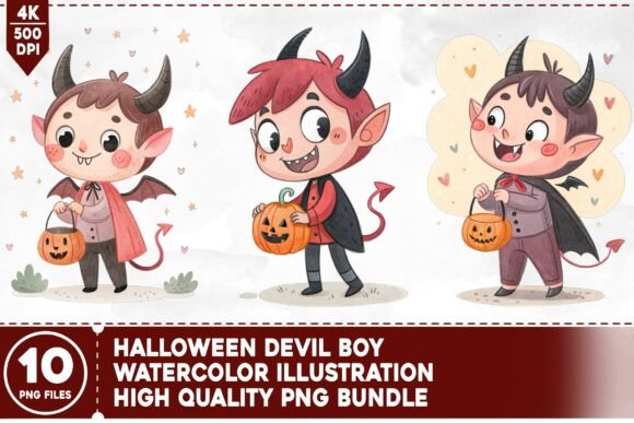 Download Halloween Devil Boy PNG Bundle - Devil Collection
