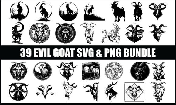 Download Evil Goat SVG PNG Bundle, Devil Goat PNG - Devil Collection